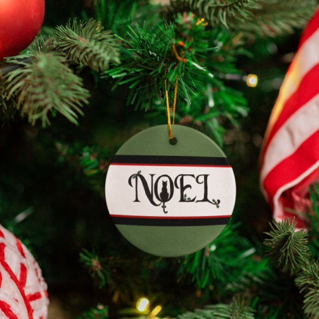 Noel Cat Photo Ornement de vacances (Créateur téléchargé)