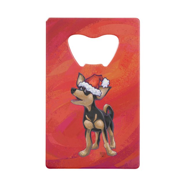 Noël Chihuahua en rouge (Devant)