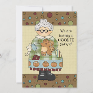 Noël Cookie Swap Invitation de vacances