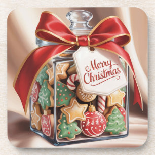 Noël Cookies Jar Dessous de verre en plastique