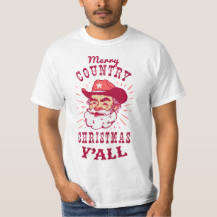 Noël Cowboy Père Noël   T-shirt de valeur