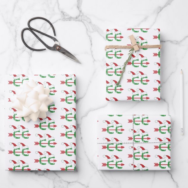 Noël © Cross Country Runping Papier d'enveloppemen (Recto)
