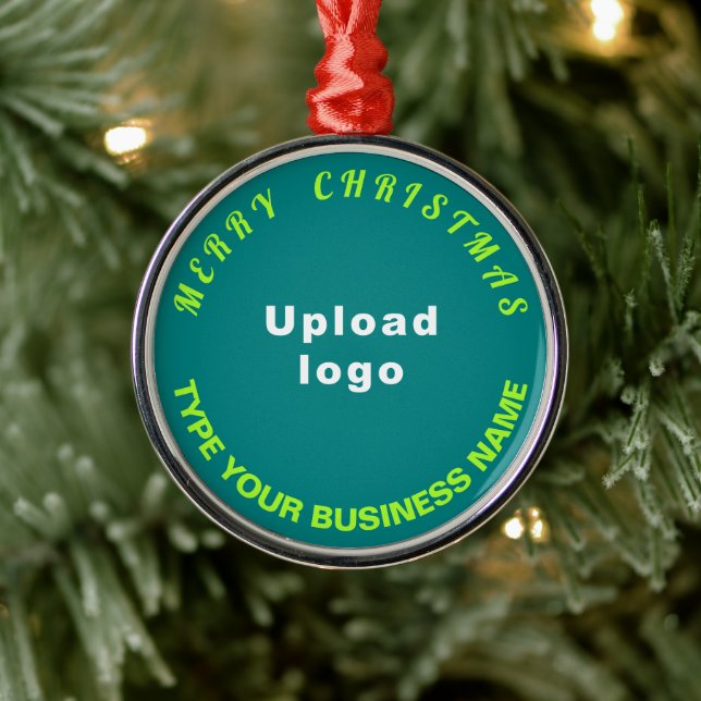 Noël d'affaires Turquoise Vert rond Ornement (Arbre)