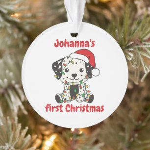 Noël dalmate Babys premier Noël