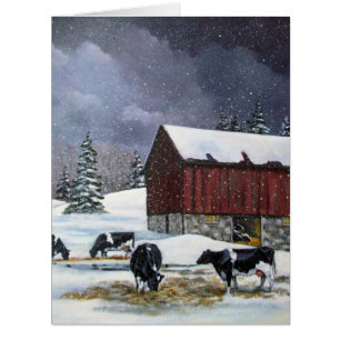 Noël dans le pays, Holstein effraye la peinture