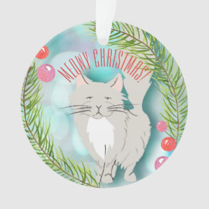 Noël de Meowy - ornement de fête de chat de Kitt