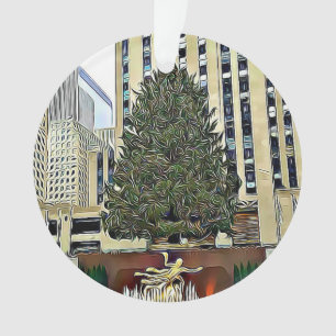 Noël de piste de patinage d'arbre de NYC
