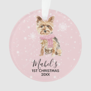 Noël de vacances de Yorkie Yorkshire Terrier