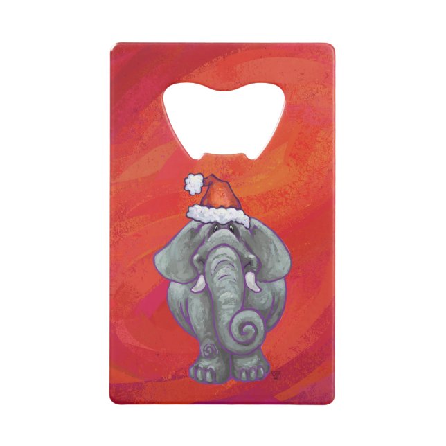 Noël des éléphants en rouge (Devant)
