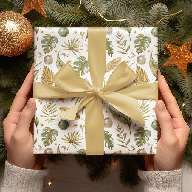 Noël des Feuilles de palmiers tropicaux (Créateur téléchargé)