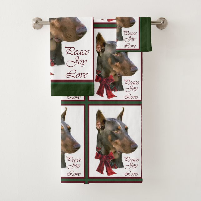 Noël Doberman Pinscher (En situation)