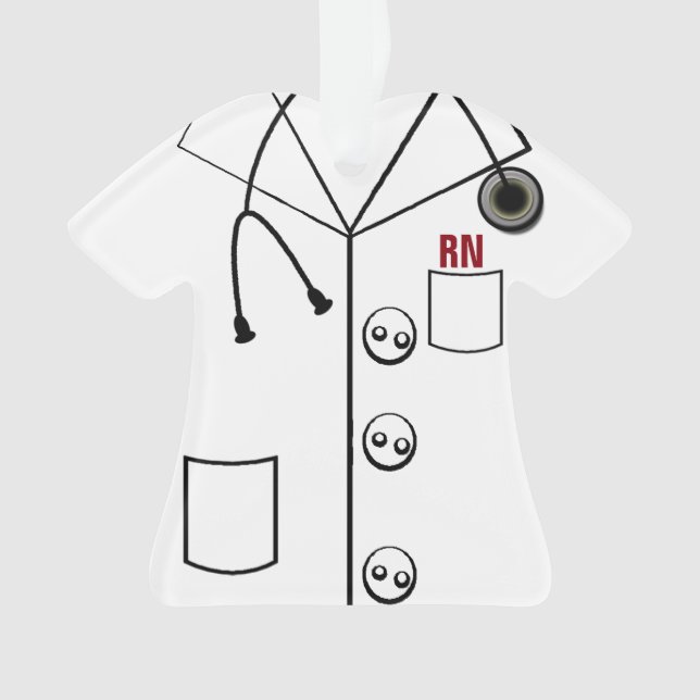 NOËL D'ORNEMENT DE RN DE MANTEAU DE LABORATOIRE (devant)