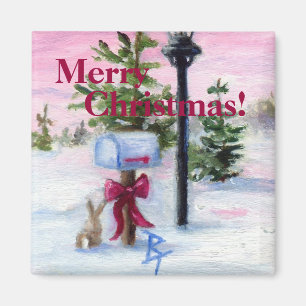 Noël du pays des merveilles d'hiver ! Aimant