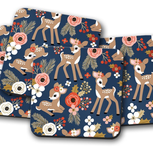 Noël du Père Bébé | Ensemble de Dessous de verre d (Créateur téléchargé)