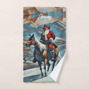 Noël du Père Noël équitation