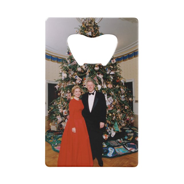 Noël du président américain Bill Clinton et Hillar (Devant)