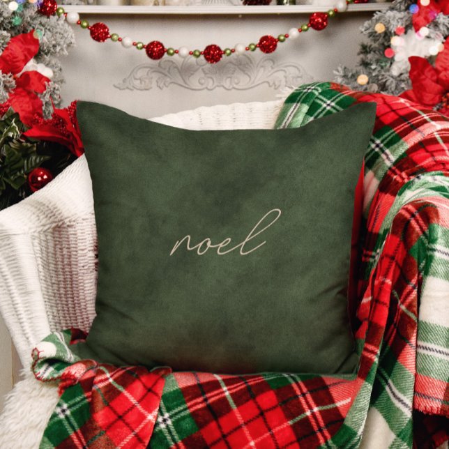 Noel ・ Élégant Dusty Green Coussin de Noël (Créateur téléchargé)