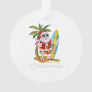 Noël en juillet Père Noël Surf Hawaii Hommes été