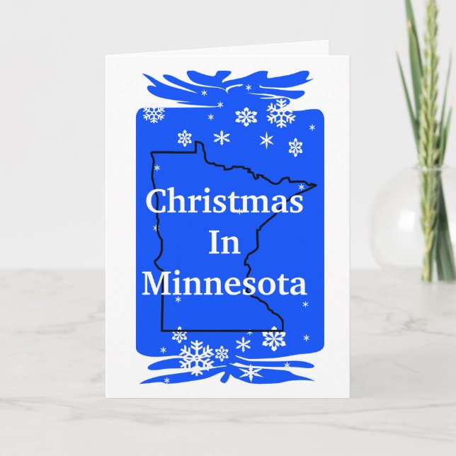 Noël en Minnesota Personnaliser de la carte de Noë (Devant)