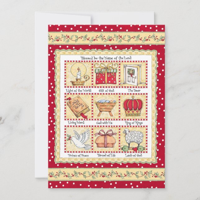 Noël… En nom de Jésus… Carte plate ! (Devant)