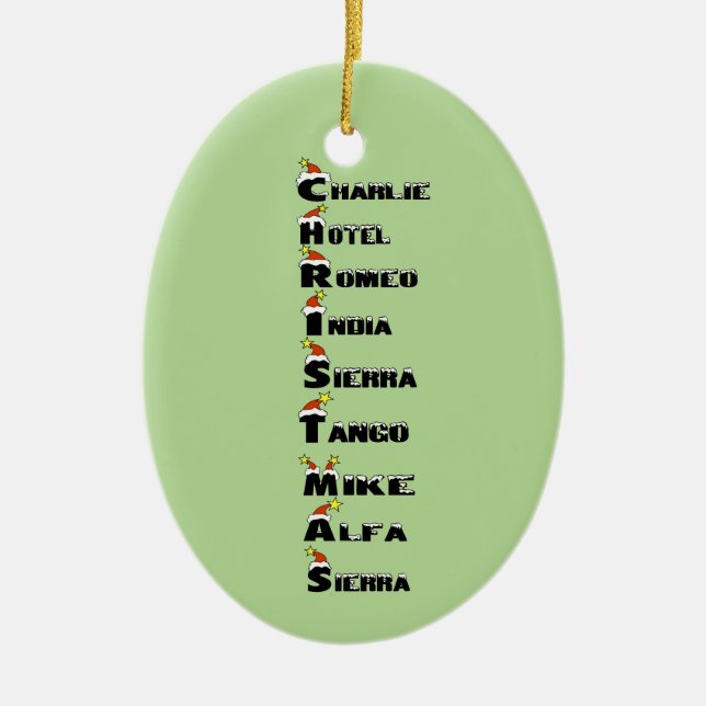 Noël en Ornement Alphabet Phonétique (Devant)