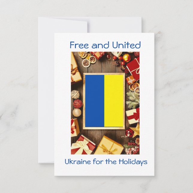 Noël en Ukraine, carte de Noël (Devant)