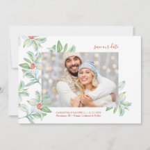 Noël Enregistrer la date Invitations