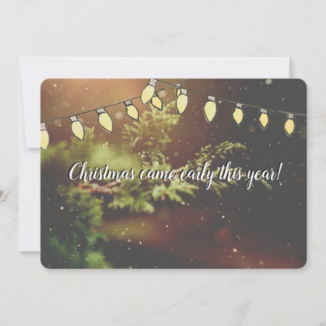 Noël est arrivé tôt dans l'attente de la carte de  (Devant)