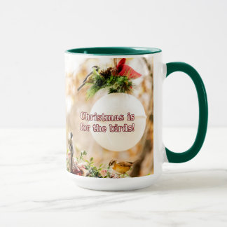 Noël est pour la tasse à café Birds avec Bigfoot