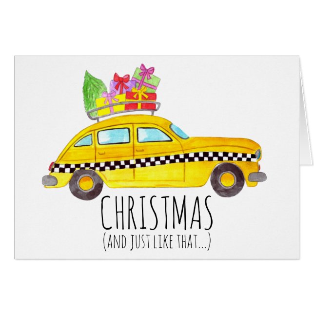 Noël.. et juste comme ce taxi de New York (Devant horizontal)
