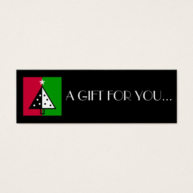 Noël | Étiquettes cadeaux de vacances (Devant)