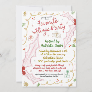 Noël Favoris Invitation