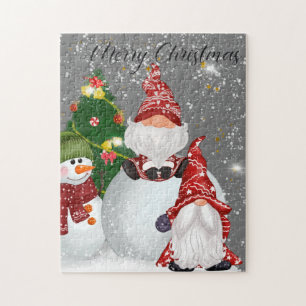 Noël festif gnomes jigsaw puzzle