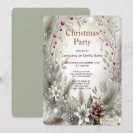 Noël Fête d'hiver Invitation