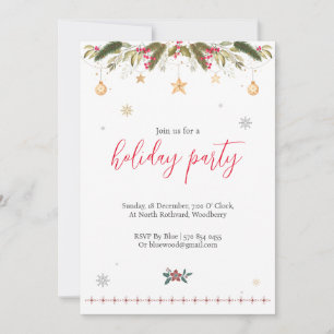 Noël Fête Invitation