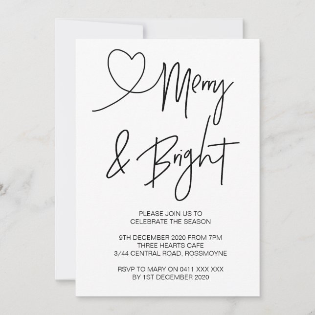 Noël Fête Invitation Fête de Noël (Devant)