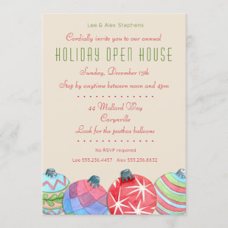 Noël Fête Open House Invitation
