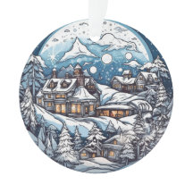 Noël Forest Wonderland ornement suspendu