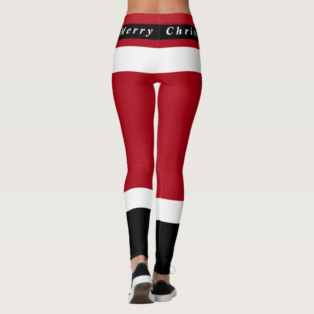 Noël Funny Père Noël Leggings (Dos)
