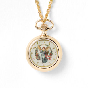 Noël Gardien Angel or couleur collier montre