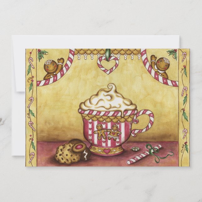 Noël Gingerbread Invitation (Devant)