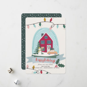 Noël Globe de neige Moving Faire-part