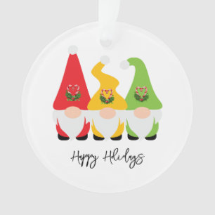 Noël Gnomes Joyeux Fêtes Nom Année Fun