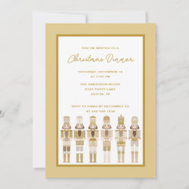 NOËL GOLD NUTCRACKER INVITATION