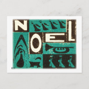 Noel Green Feiertagspostkarte