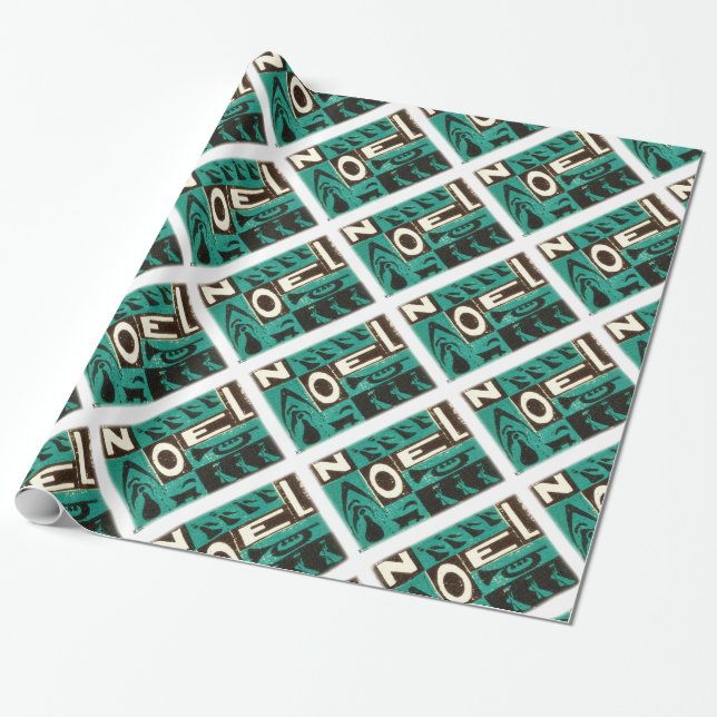 Noel Green Geschenkpapier (Ungerollt)