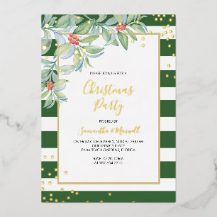 Noël Green Stripes vacances