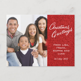 Noël Greys Carte de vacances de famille