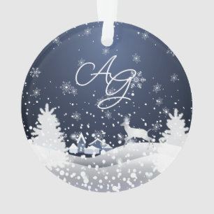 Noël Histoire de fées d'hiver Imaginaire Monogramm