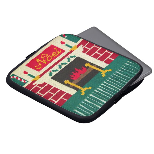 Noel Holiday Artisan Crochet Imprimer sac électron (Devant haut)